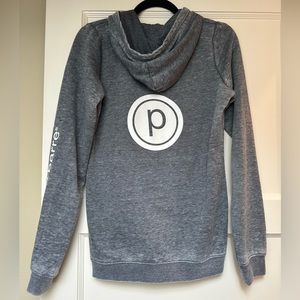 Pure Barre grey hoodie, size S